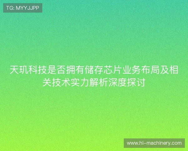 天玑科技是否拥有储存芯片业务布局及相关技术实力解析深度探讨